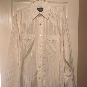 Wrangler pearl snap western shirt size large men’s